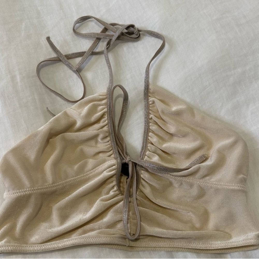 Urban Outfitters Beige Halter Top